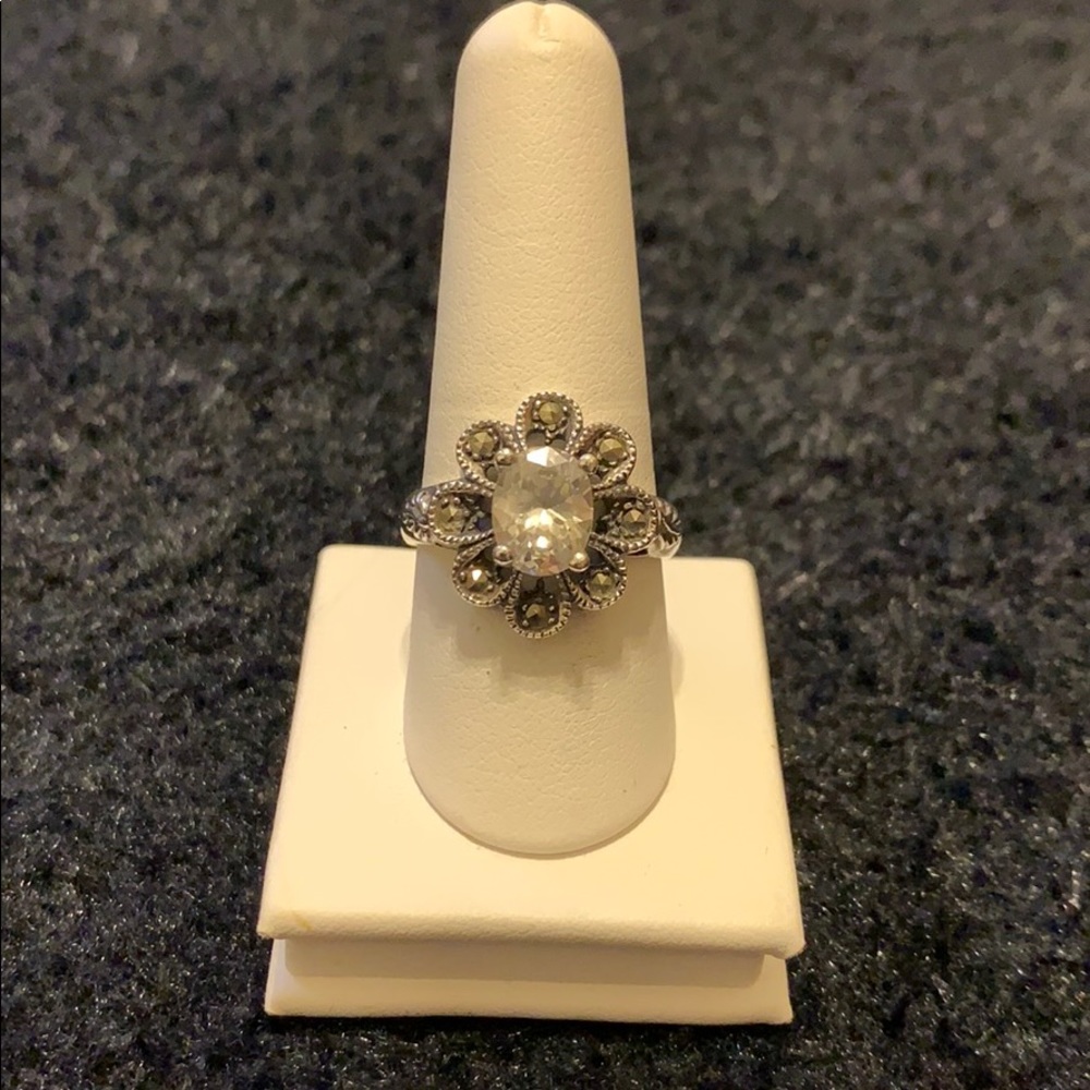 Sterling Silver Marcasite Ring